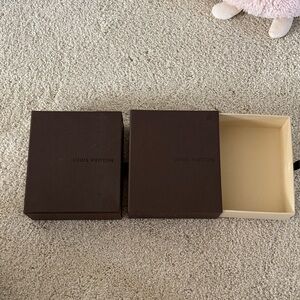 Louis Vuitton Dark Brown and Cream Box